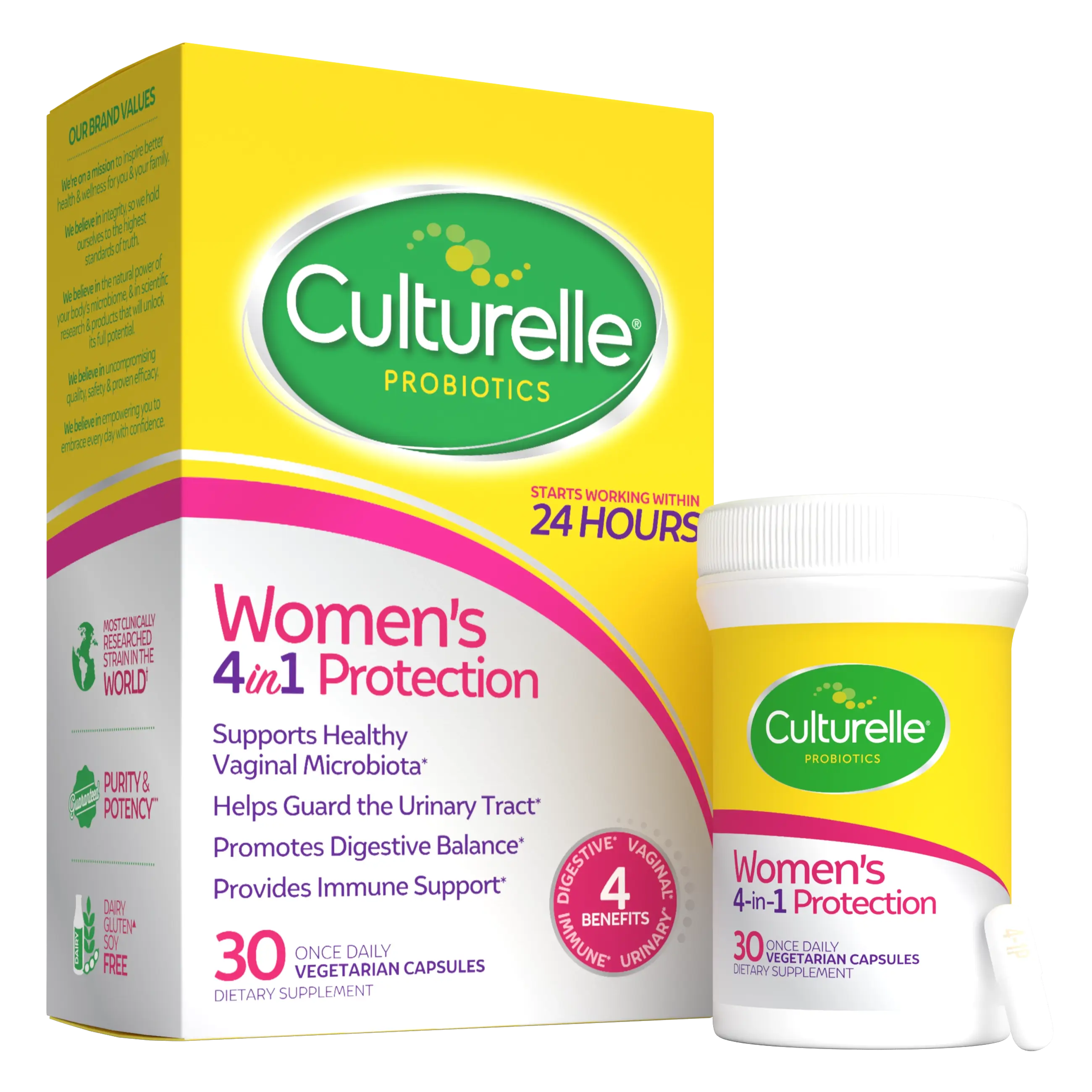 Women’s 4-in-1 Protection Probiotic Capsules | Culturelle®