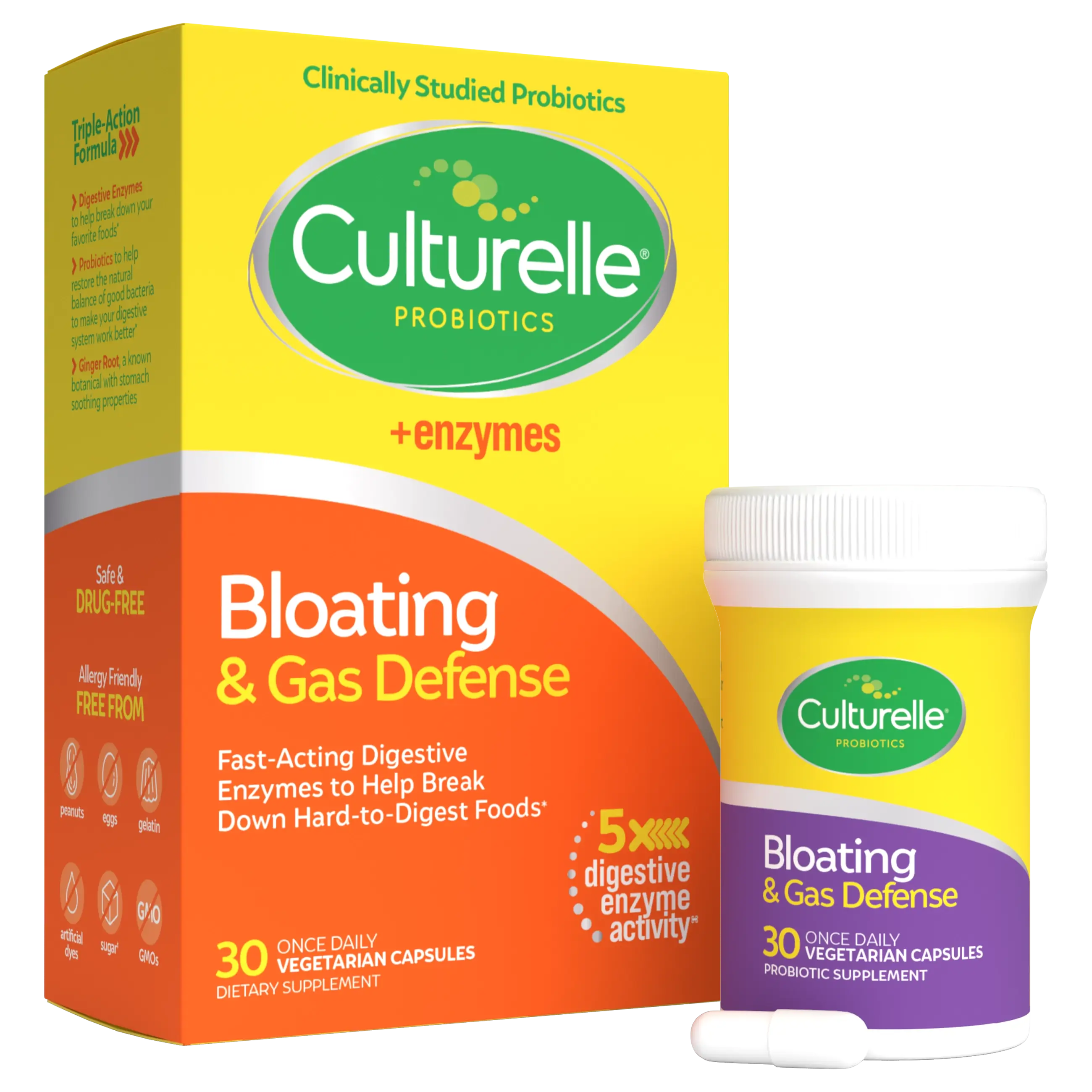 Culturelle® Bloating & Gas Defense Capsules