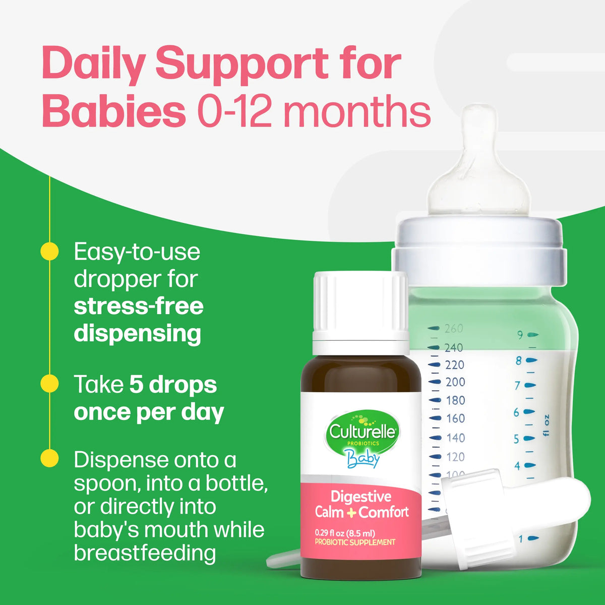 Culturelle® Baby Digestive Calm + Comfort Probiotic Drops