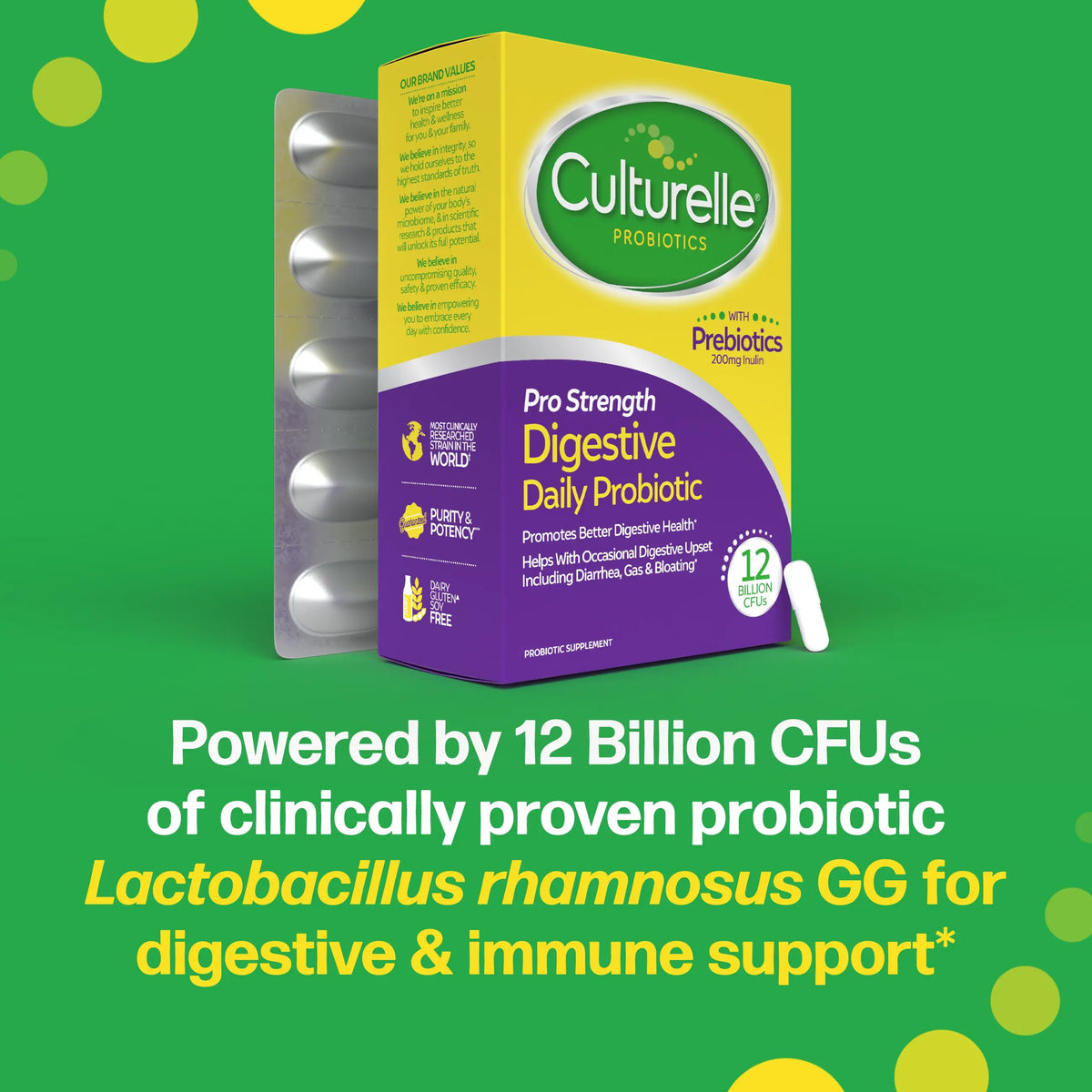Culturelle® Digestive Pro Strength Daily Probiotic Capsules