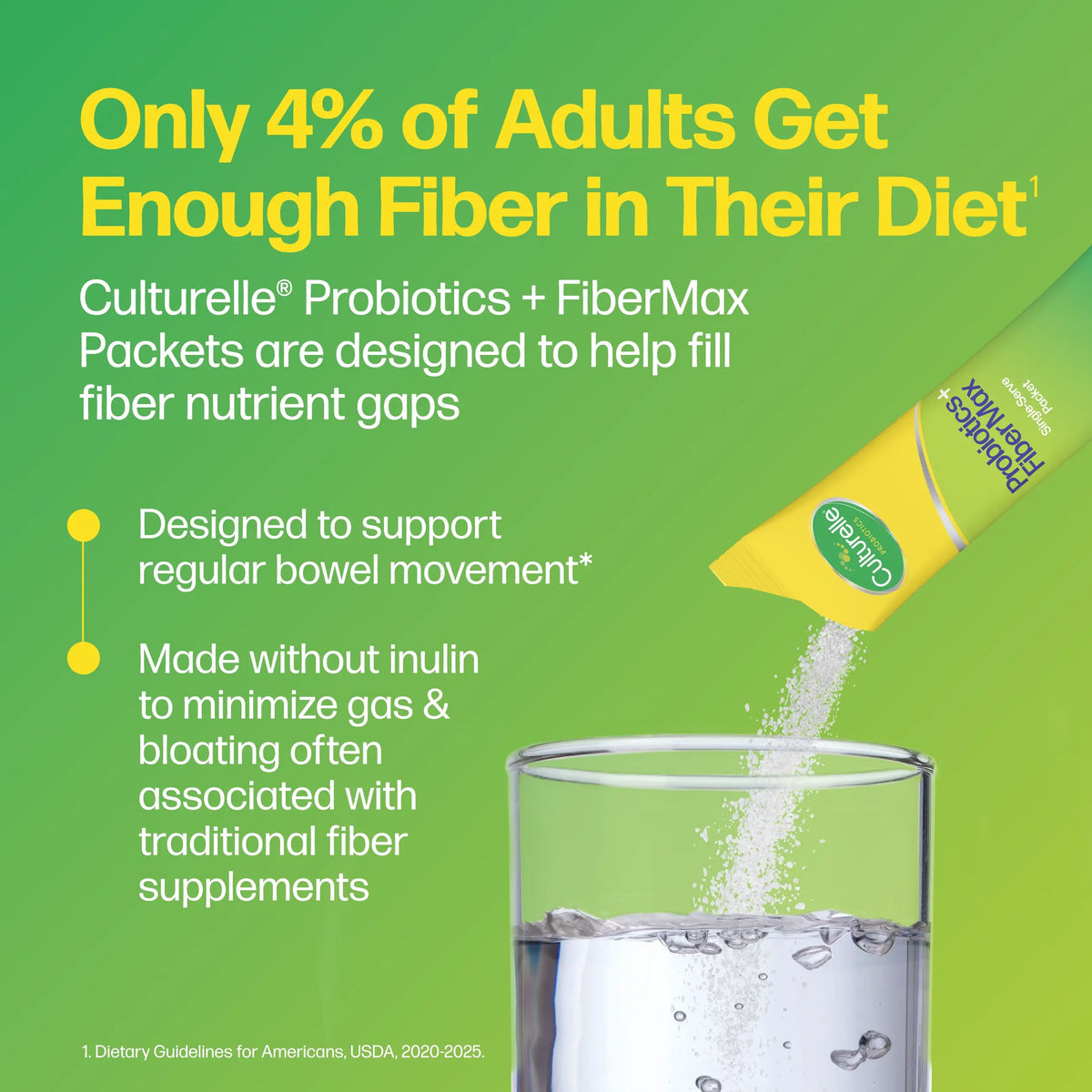 NEW! Culturelle® Probiotics + FiberMax Packets