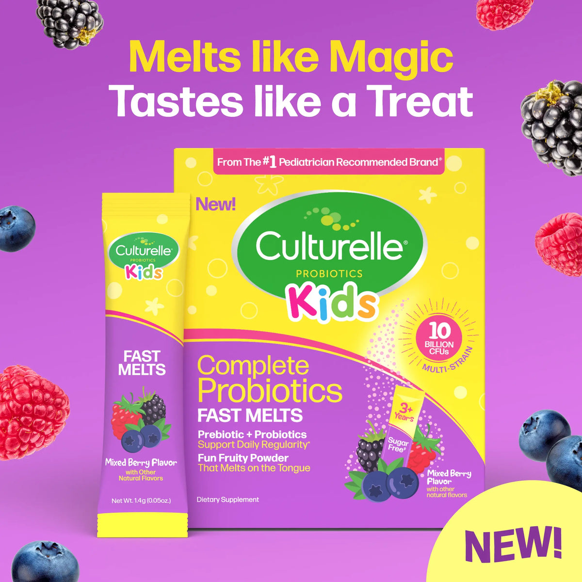 Culturelle® Kids Complete Probiotic Fast Melts Packets