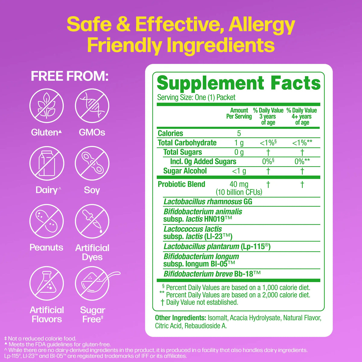 Culturelle® Kids Complete Probiotic Fast Melts Packets