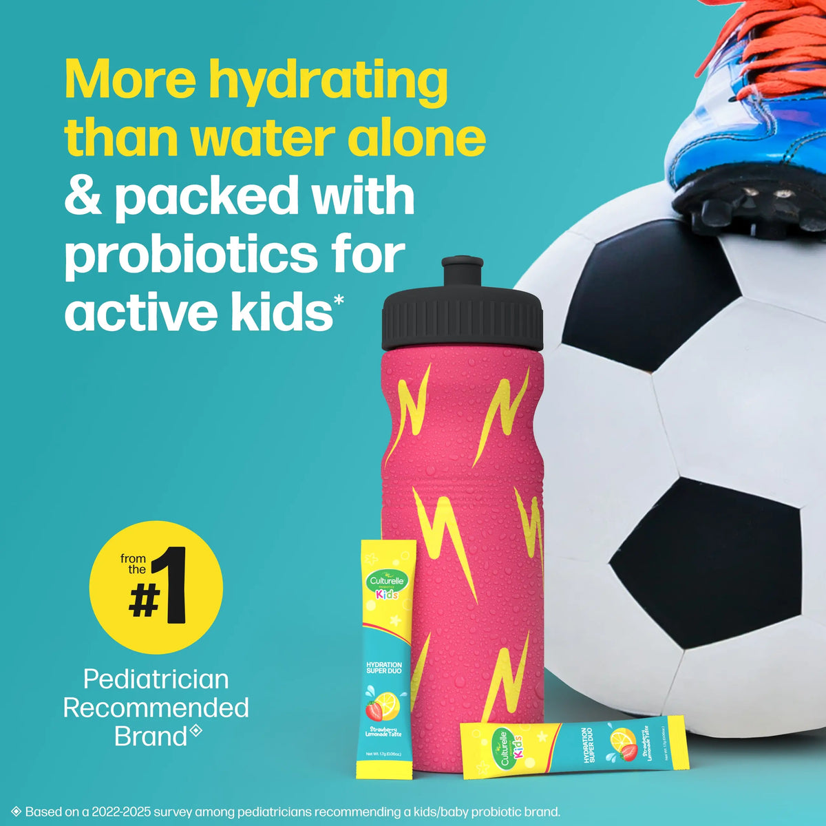 Culturelle® Kids Probiotics + Electrolytes Hydration Super Duo Packets