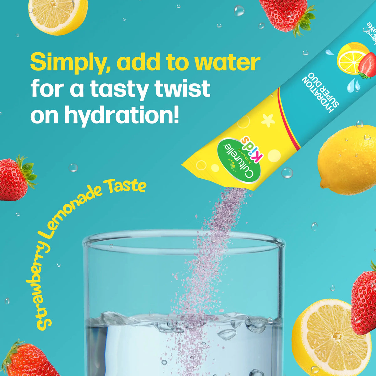 Culturelle® Kids Probiotics + Electrolytes Hydration Super Duo Packets