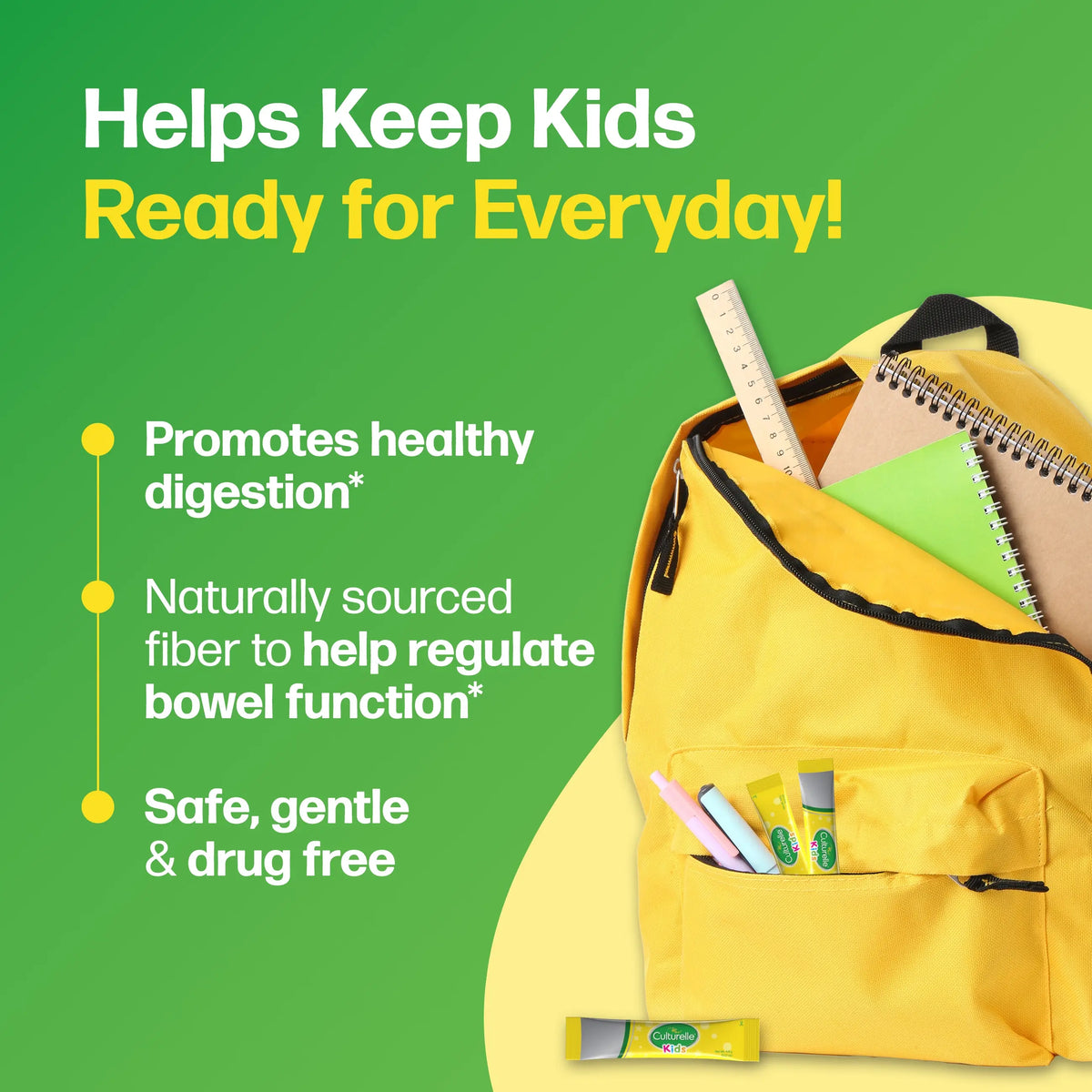 Culturelle® Kids Probiotic + Fiber Packets