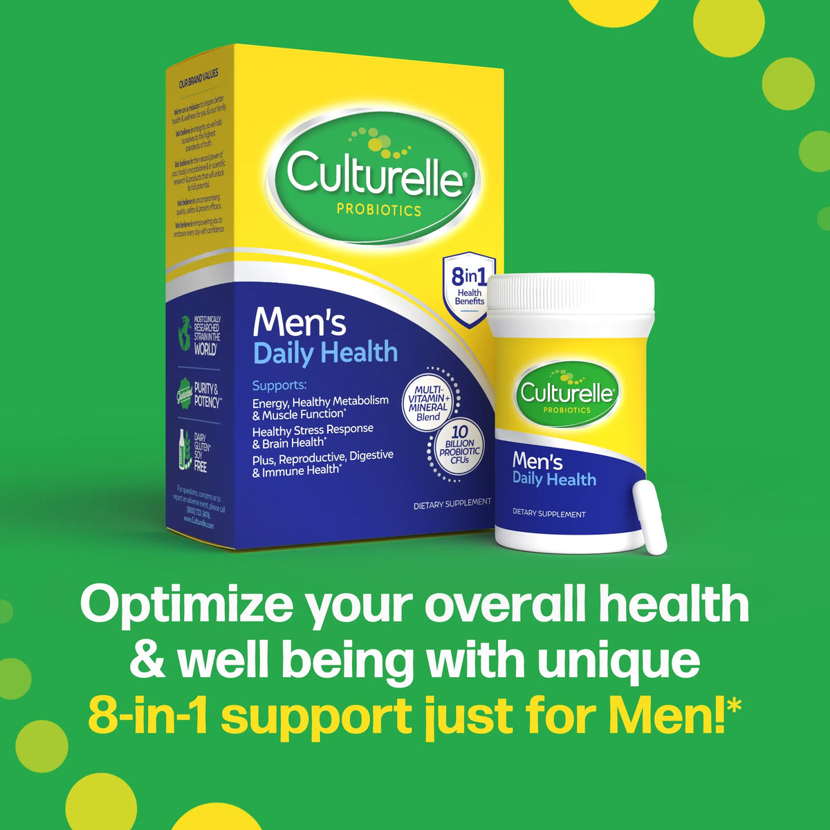 Culturelle® Men's Daily Health Probiotics