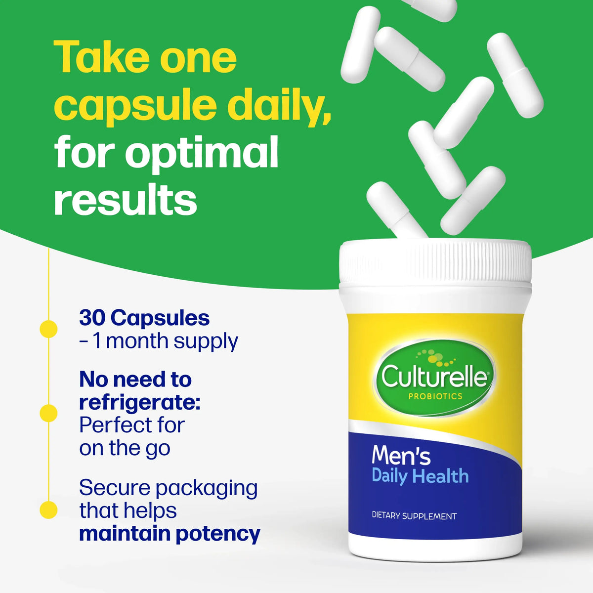 Culturelle® Men's Daily Health Probiotics