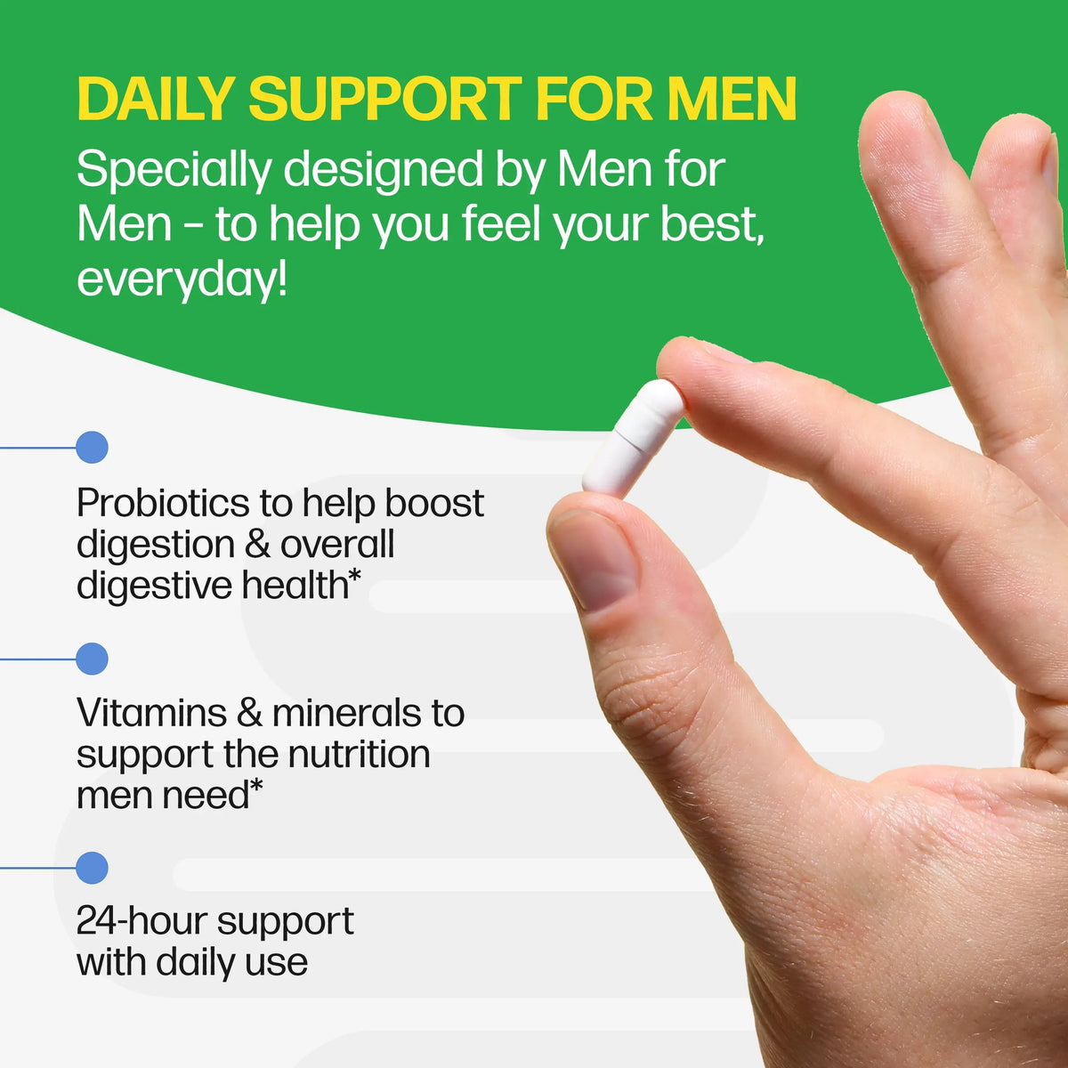 Culturelle® Men's Daily Health Probiotics