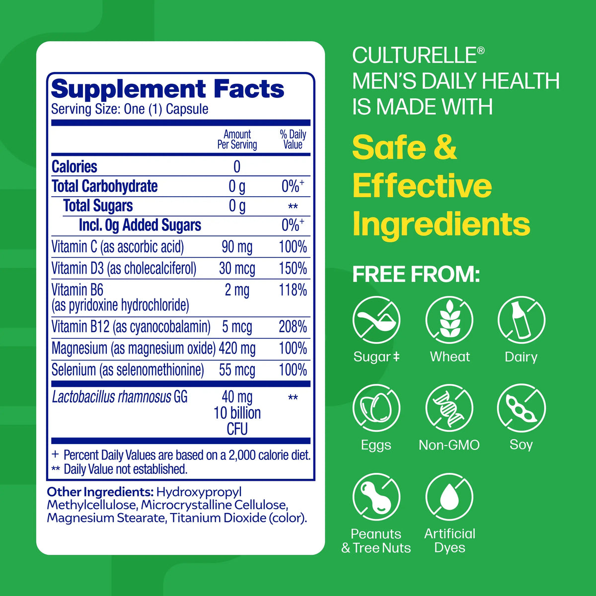 Culturelle® Men's Daily Health Probiotics