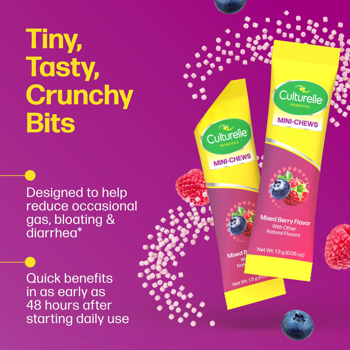 Culturelle® Complete 3-in-1 Biotics Mini-Chews Packets