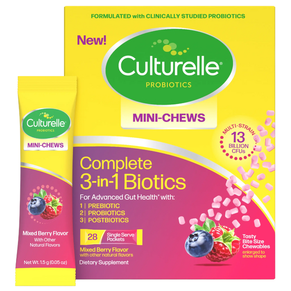 Culturelle® Complete 3-in-1 Biotics Mini-Chews Packets