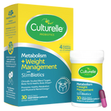 Culturelle Metabolism + Weight Management supplement packaging on a white background