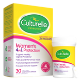 Culturelle Women's 4in1 Protection probiotic packaging on a white background