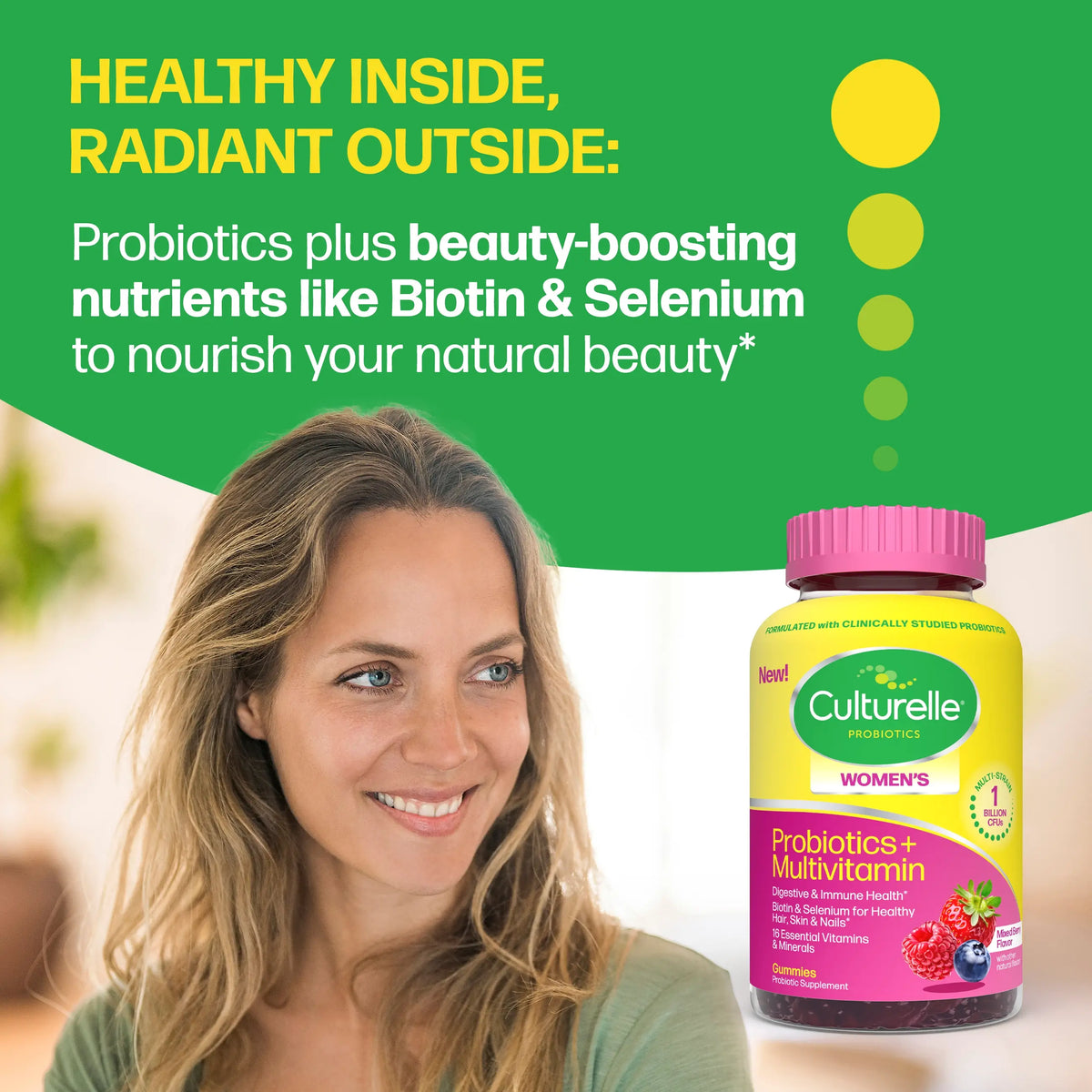 Culturelle® Women's Probiotics + Multivitamin Gummies