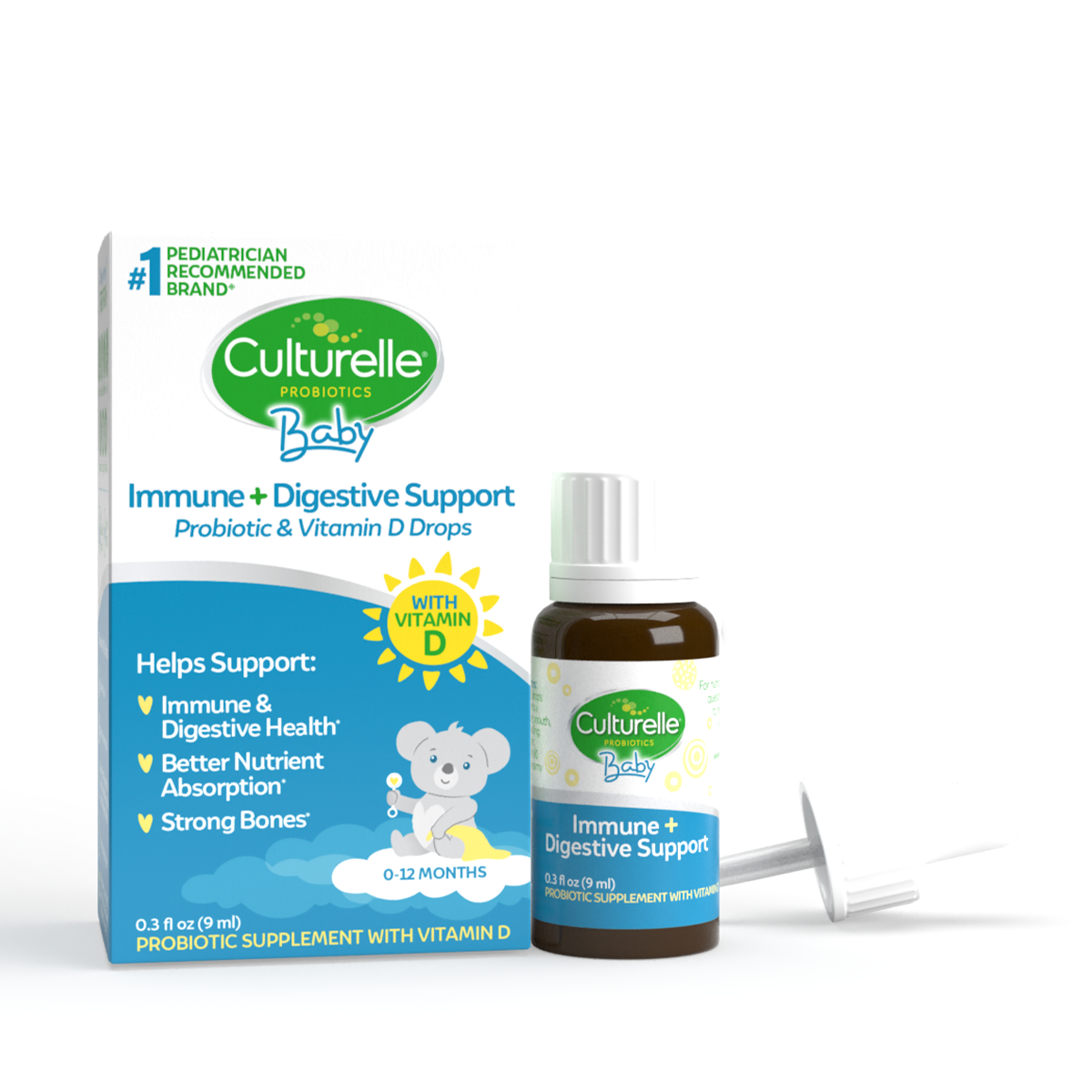 Culturelle® Baby Immune & Digestive Support Probiotic + Vitamin D Drops