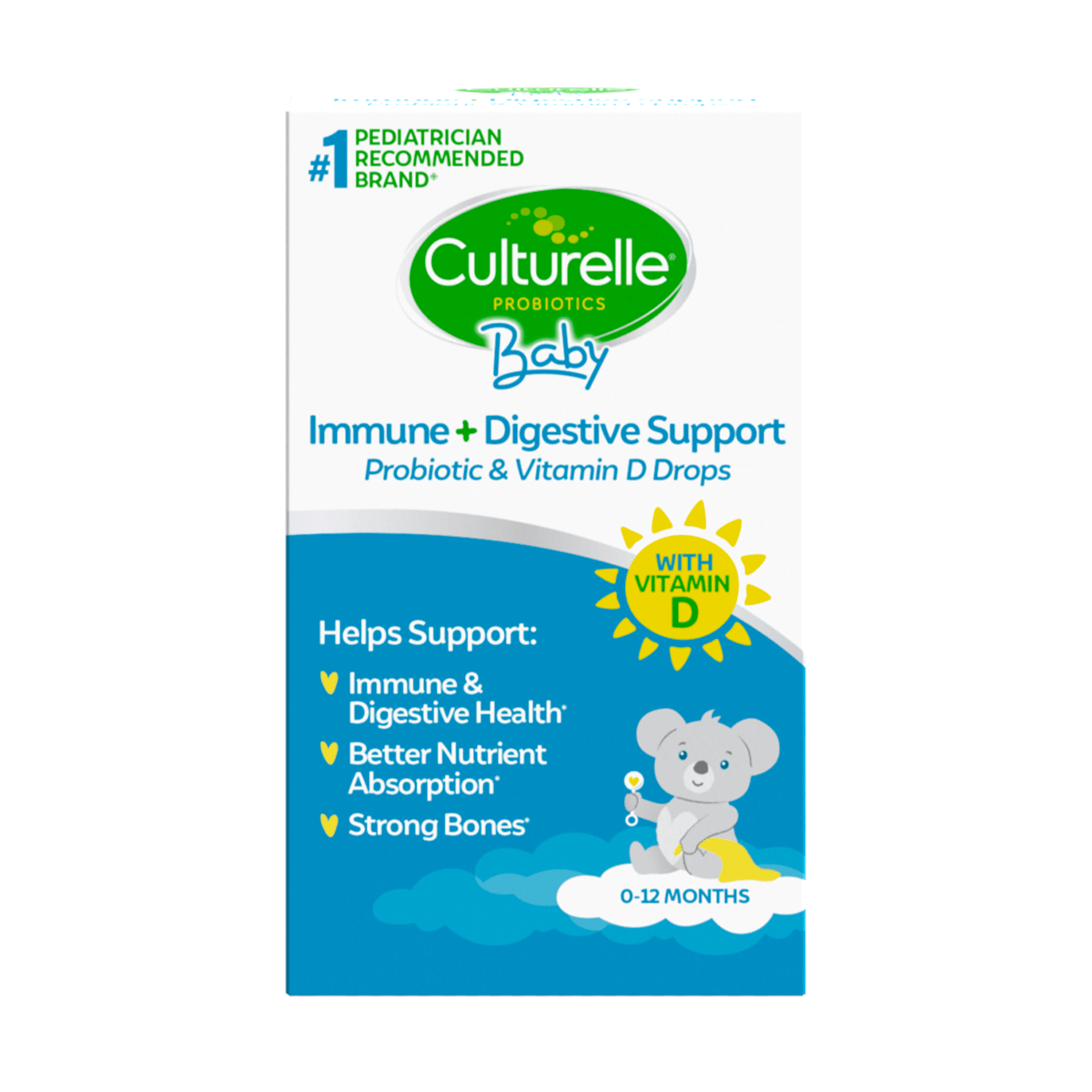 Culturelle® Baby Immune & Digestive Support Probiotic + Vitamin D Drops