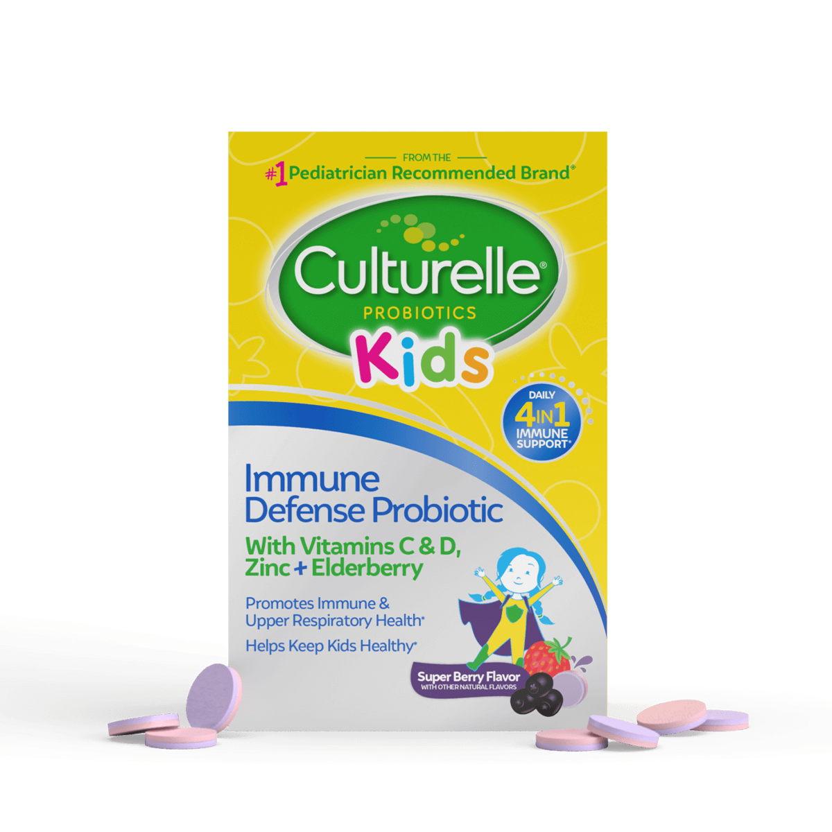 kids immune defense probiotic packaging front