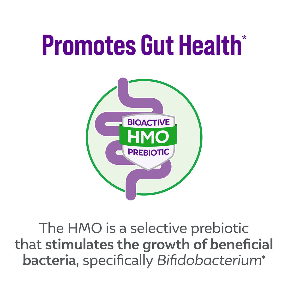 promotes gut health. Bioactive HMO prebiotic. The HOME is a selective prebiotic that stimulates the growth of beneficial bacteria, specifically Bifidobacterium.
